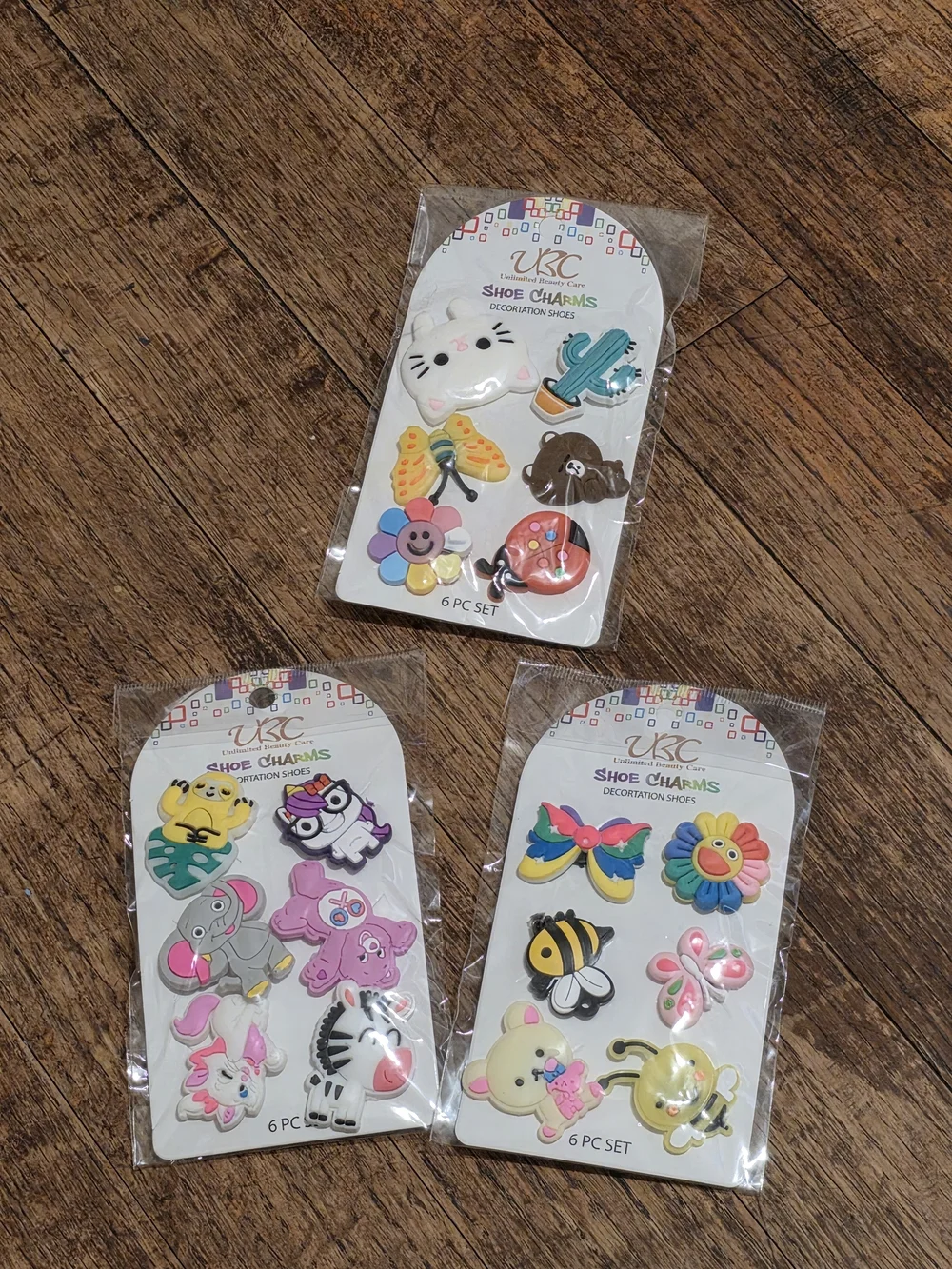 Kids Shoe Charms - Assorted Colorful Animal & Flower Pack
